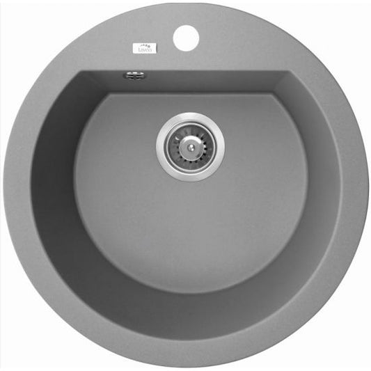 Laveo Granite Stone Round Sink Single Bowl ⌀510 - Grey