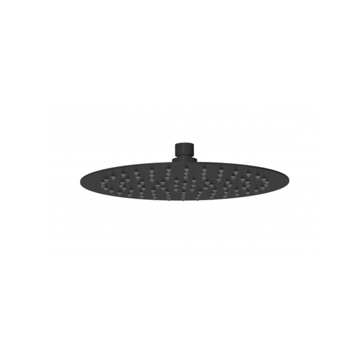 Dove Round Stainless Steel Shower Head 250mm - Matte Black