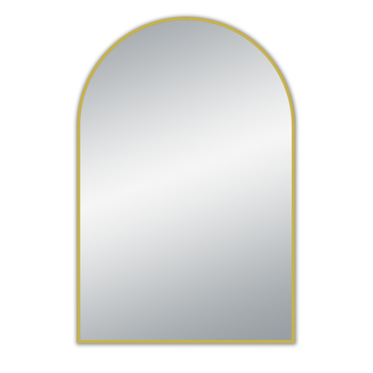 Uni-Arch Framed Mirror - Brushed Gold