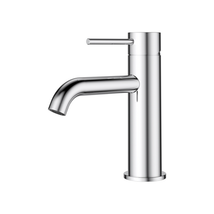 Otus Slimline Curved Spout Basin Mixer - Chrome