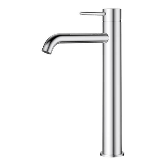 Otus Slimline Curved Spout Tall Basin Mixer - Chrome