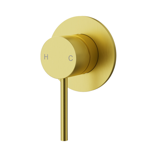 Otus Slimline Wall Mixer - Brushed Gold