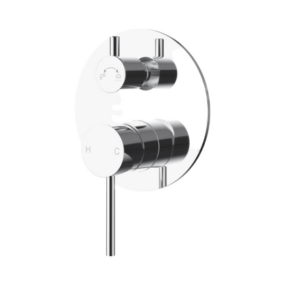 Otus Slimline Wall Diverter Mixer - Chrome