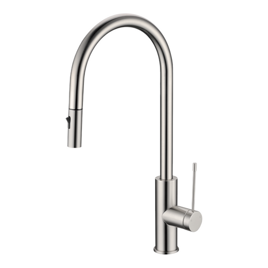 Aziz-II Pull Out Kitchen Mixer - Brushed Nickel