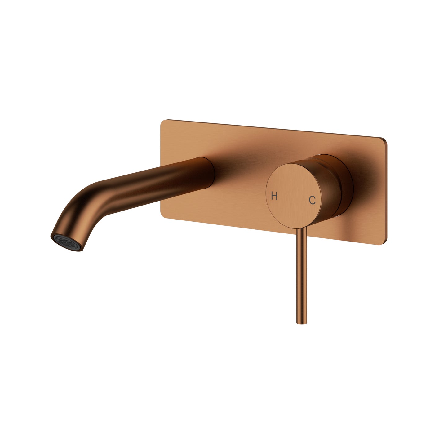 Otus Slimline SS Wall Basin Mixer Trim Kits - Brushed Copper