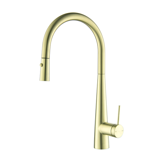 Mica Pull-Out Cone Sink Mixer - French Gold