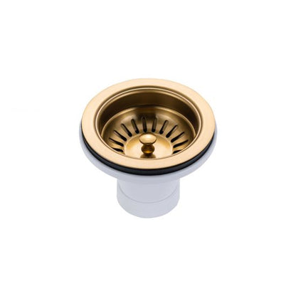 Stainless Steel Brushed Gold Sink with Single Bowl 762x457