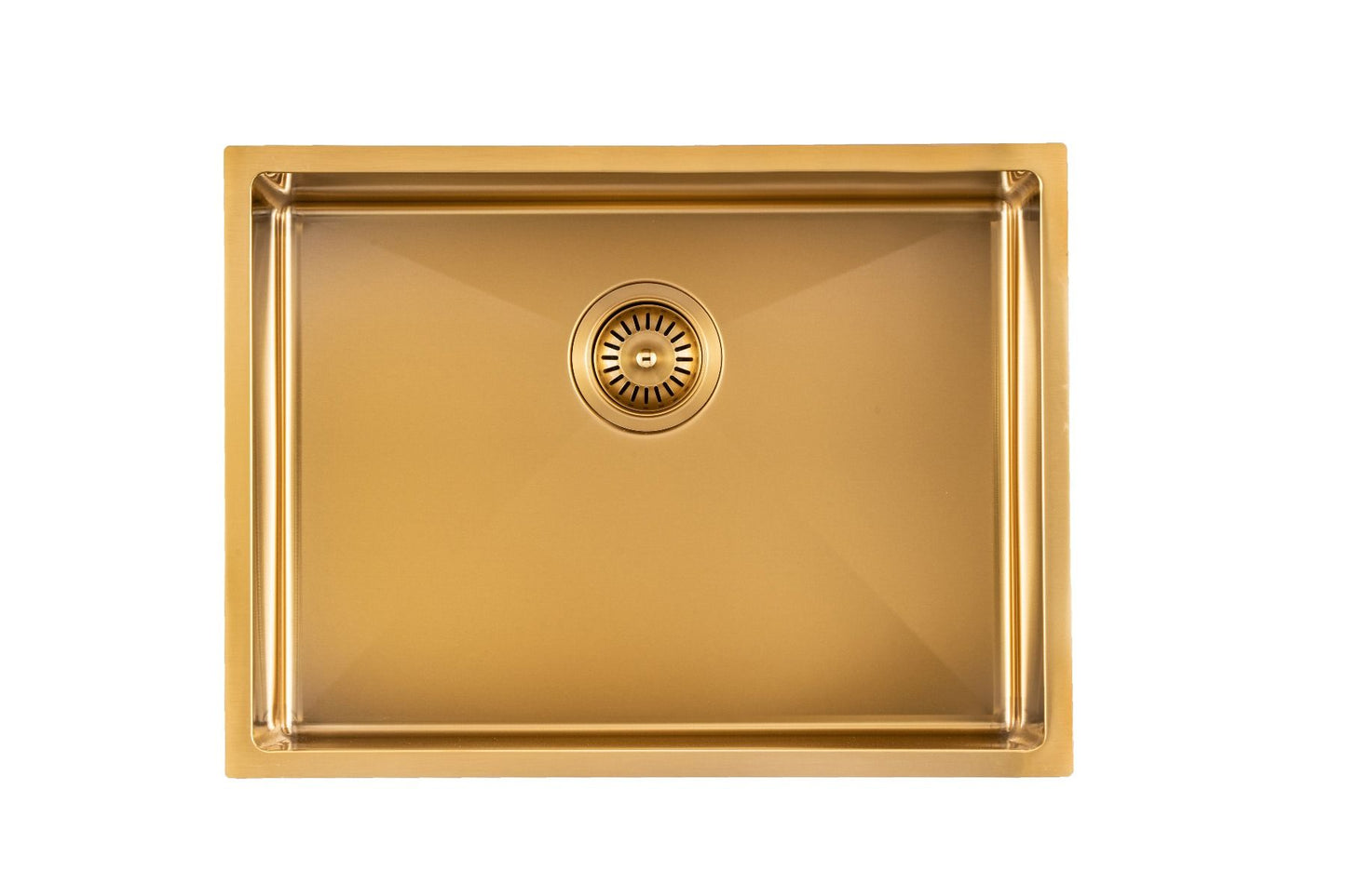 Stainless Steel Brushed Gold Sink with Single Bowl 600x450x230