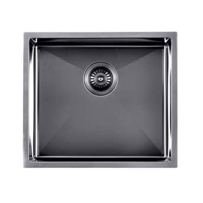 Stainless Steel Gunmetal Grey Sink with Single Bowl 510x450