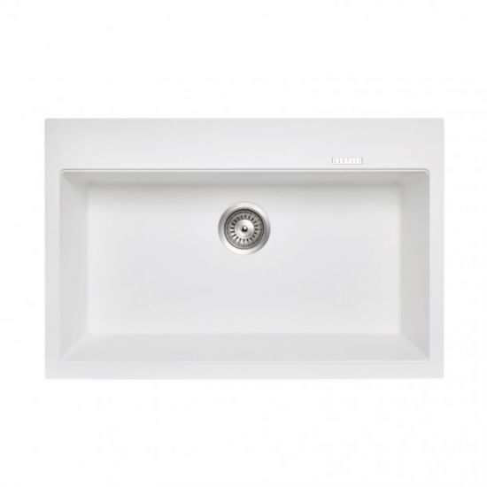 Carysil Waltz Single Bowl Granite Kitchen Sink 780x510- White