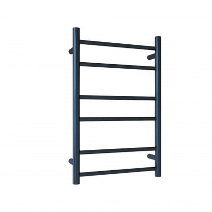 Heated Towel Rail 6 Round Tubes - Matte Black