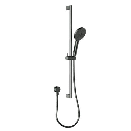 Cora Round Sliding Shower Set - Gunmetal