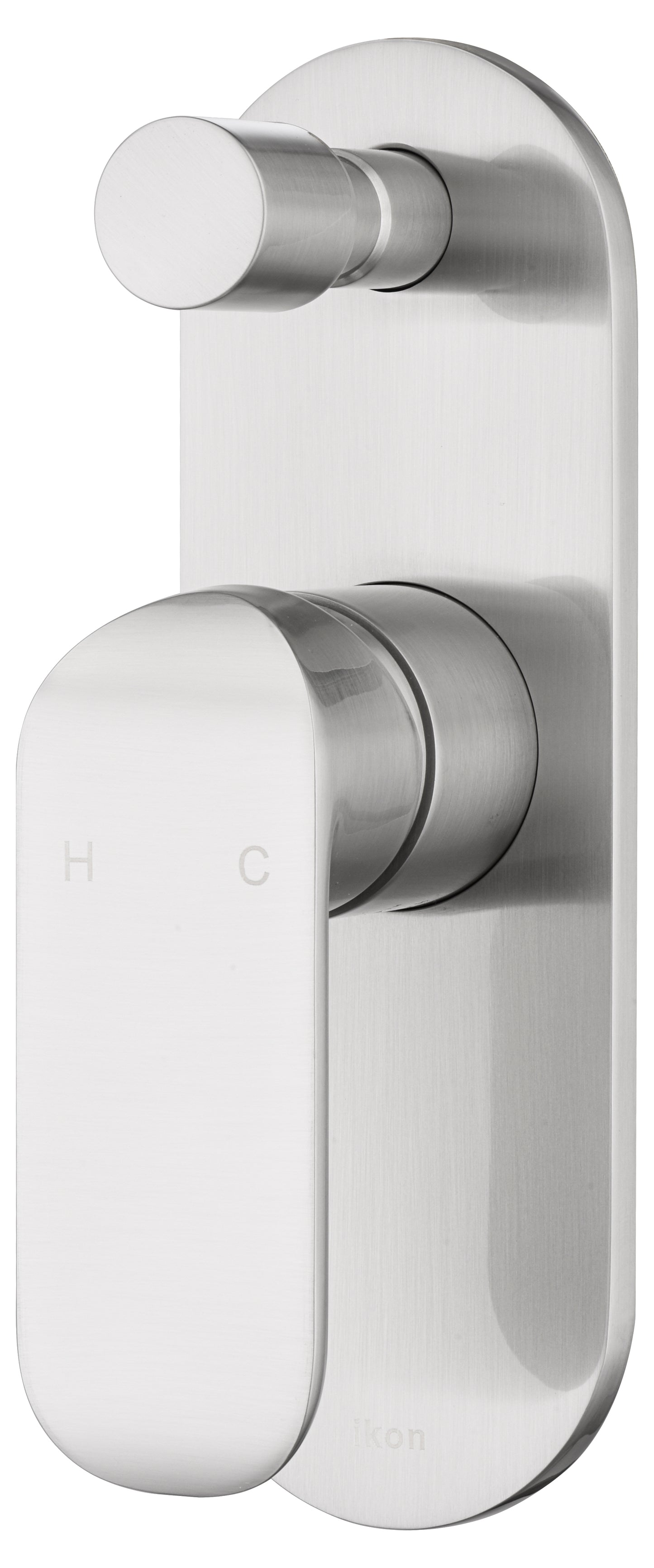 Kara Wall Mixer with Diverter - Brushed Nickel